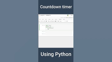 Countdown timer in python | Python