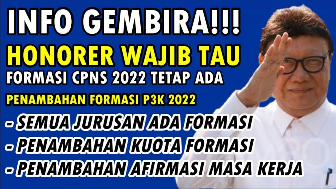 Info Pembukaan CPNS dan PPPK Tahun 2022. - YouTube