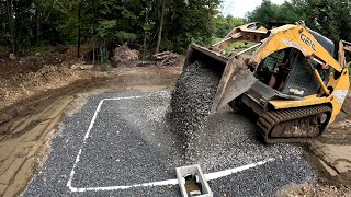 Installing a raised bed septic system for my parents : Part 2