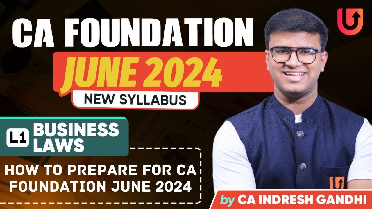 L1 | How to start CA Foundation Preparation for June 2024 Exams? | CA ...