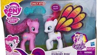 MLP FIM: Glimmer Wings Diamond Rose And Pinkie Pie Review
