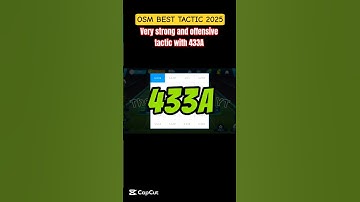 OSM BEST 433A TACTIC 2025 | #osm2025 #onlinesoccermanager #shorts