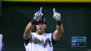 CHC@ARI: Peralta plates Goldy on a run-scoring triple