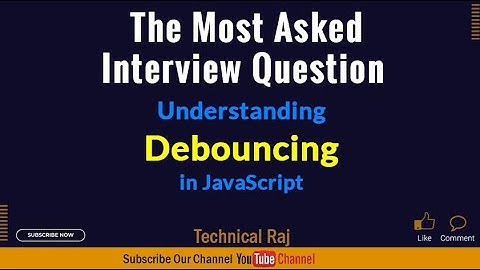 Debouncing in JavaScript | Interview Question in Hindi #javascript #coding #interview