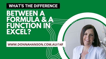What is the Difference Between a Formula and a Function in Excel?