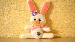 Create a Cute White Felt Bunny - DIY Crafts - Guidecentral