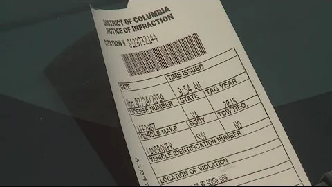 Dealing with unpaid traffic tickets in DC