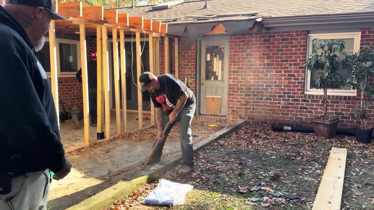 Drainage restored by knocking out a wall . The NFACREW.￼ 1-757-909-7626.