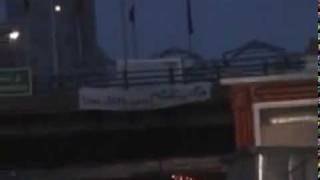 Iran Tehran Death To Khamenii Hanging From Navab Bridge