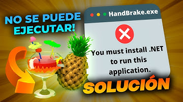 ✅ SOLUCIONAR ERROR "install .net Desktop Runtime" | Handbrake no ABRE o no se EJECUTA