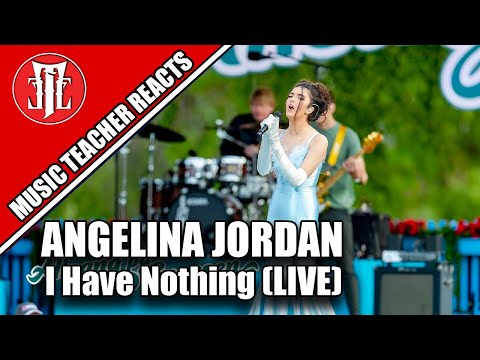 Music Teacher Reacts: ANGELINA JORDAN LIVE! (Whitney Houston Cover