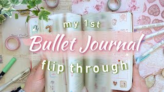My 1st Bullet Journal Flip Through | A YEAR IN MY JOURNAL