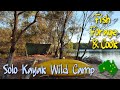 Solo Kayak Wild Camp, Fish, Forage & Cook