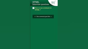 HTML Interview Questions - 16 #shorts #html #coding  #webdesign #htmldeveloper #htmlinterview #short