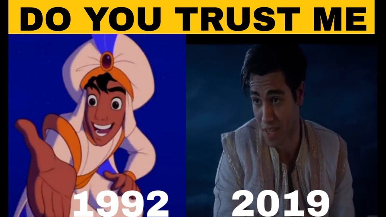 Do You Trust Me Seen Comparision In Aladdin 19 Vs 1992 Youtube