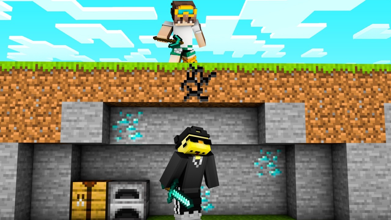 Ziomek VS 1 łowca [ minecraft ]