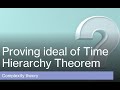 Understanding the Time Hierarchy Theorem: Key Concepts and Proof Ideas 📚