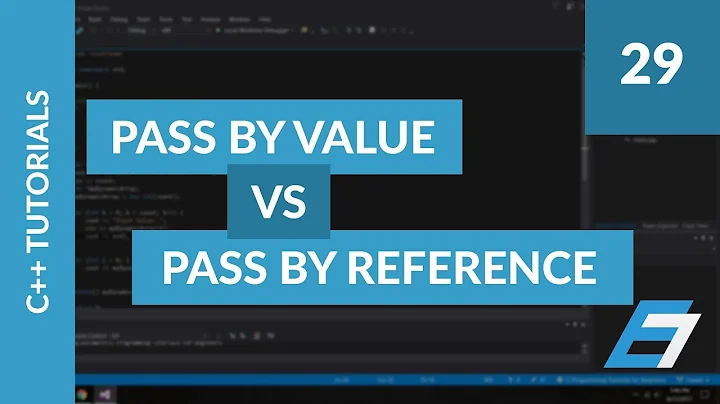 C++ Programming Tutorials - 29 - C++ Pass By Reference vs Pass By Value - Eric Liang