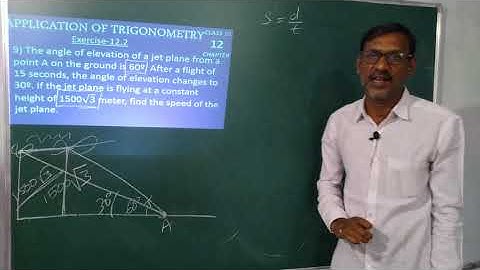 Class 10 APPLICATIONS OF  TRIGONOMETRY  EXERCISE - 12.2 problem no 9