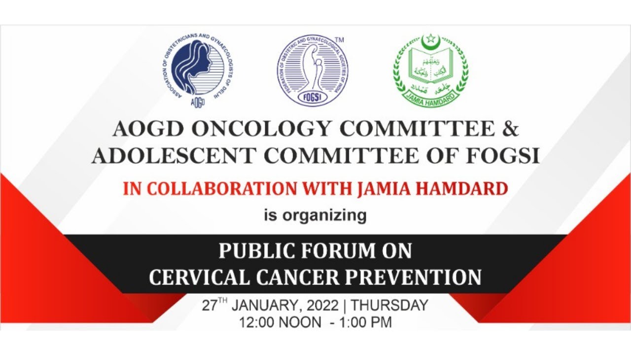 AOGD Public Forum on Cervical Cancer Prevention 27th January 2022