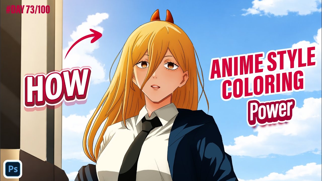 Day 73 | Power ❤️🔥 | Chainsaw Man Anime Drawing | 100 Days Drawing Challenge