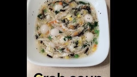 Crab Soup & Quail Eggs... Yum!