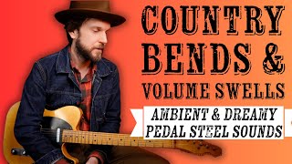 Country Bends &amp; Volume Swells. Pedal steel sounds for lead guitarists. Triads &amp; double stops lesson.