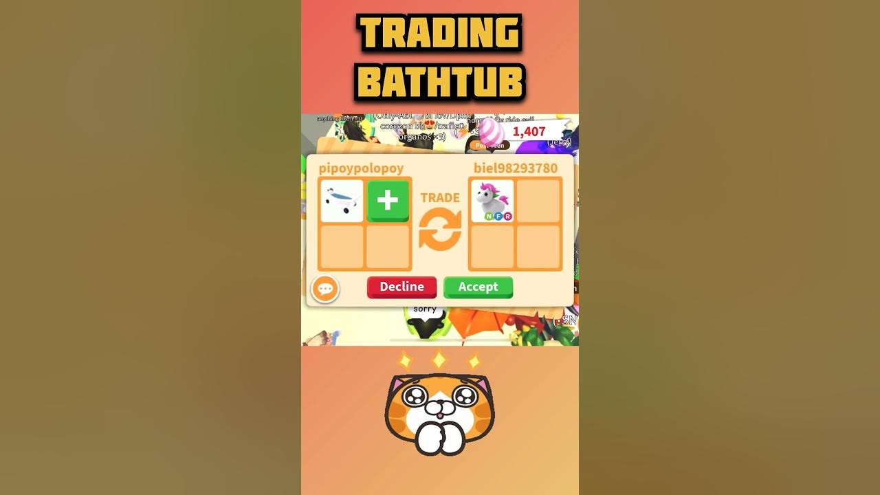What People Trade For BATHTUB in Adopt me shorts adoptme YouTube