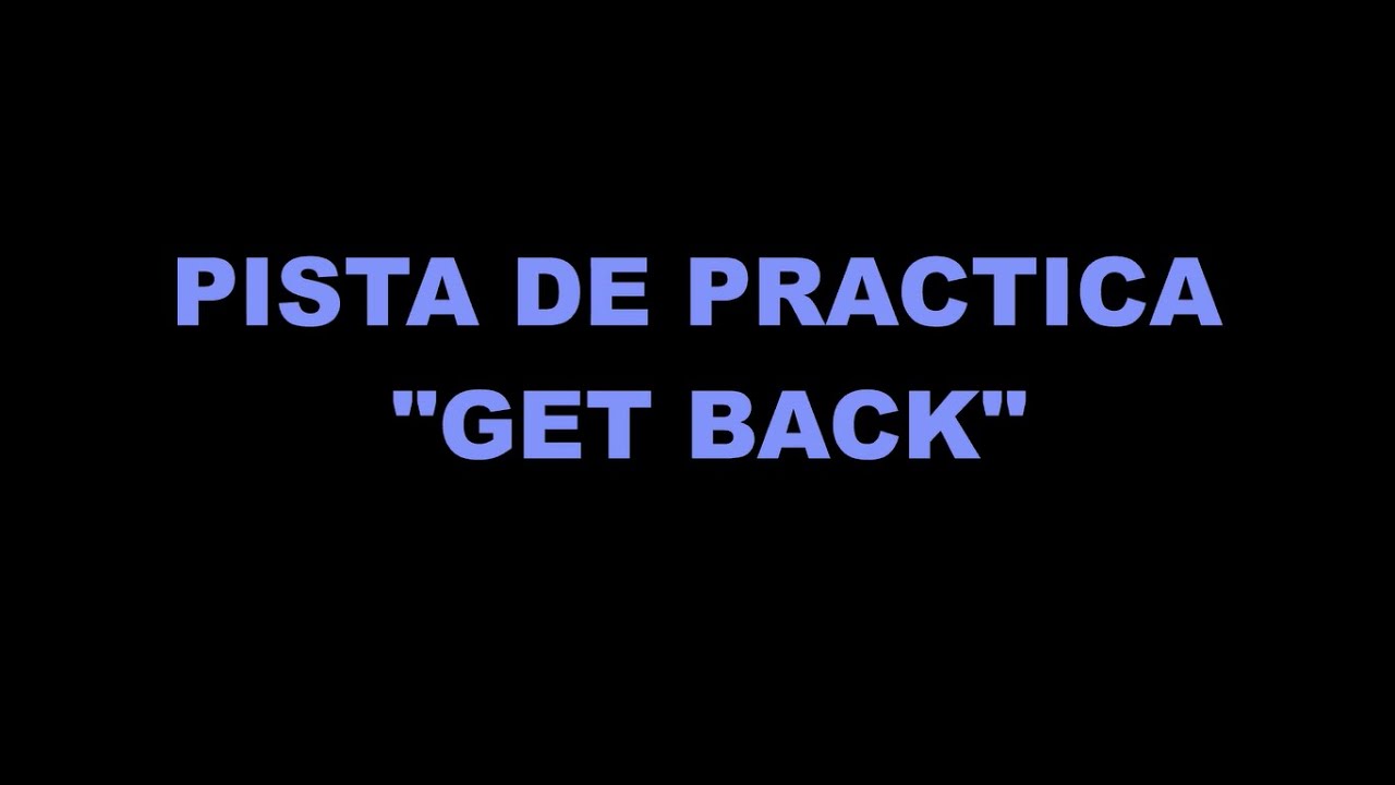 get back VIDEO PISTA - YouTube