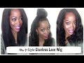 HOW TO STYLE:Glueless Lace Cap Italian Yaki Human Hair Wig|Eva Wigs