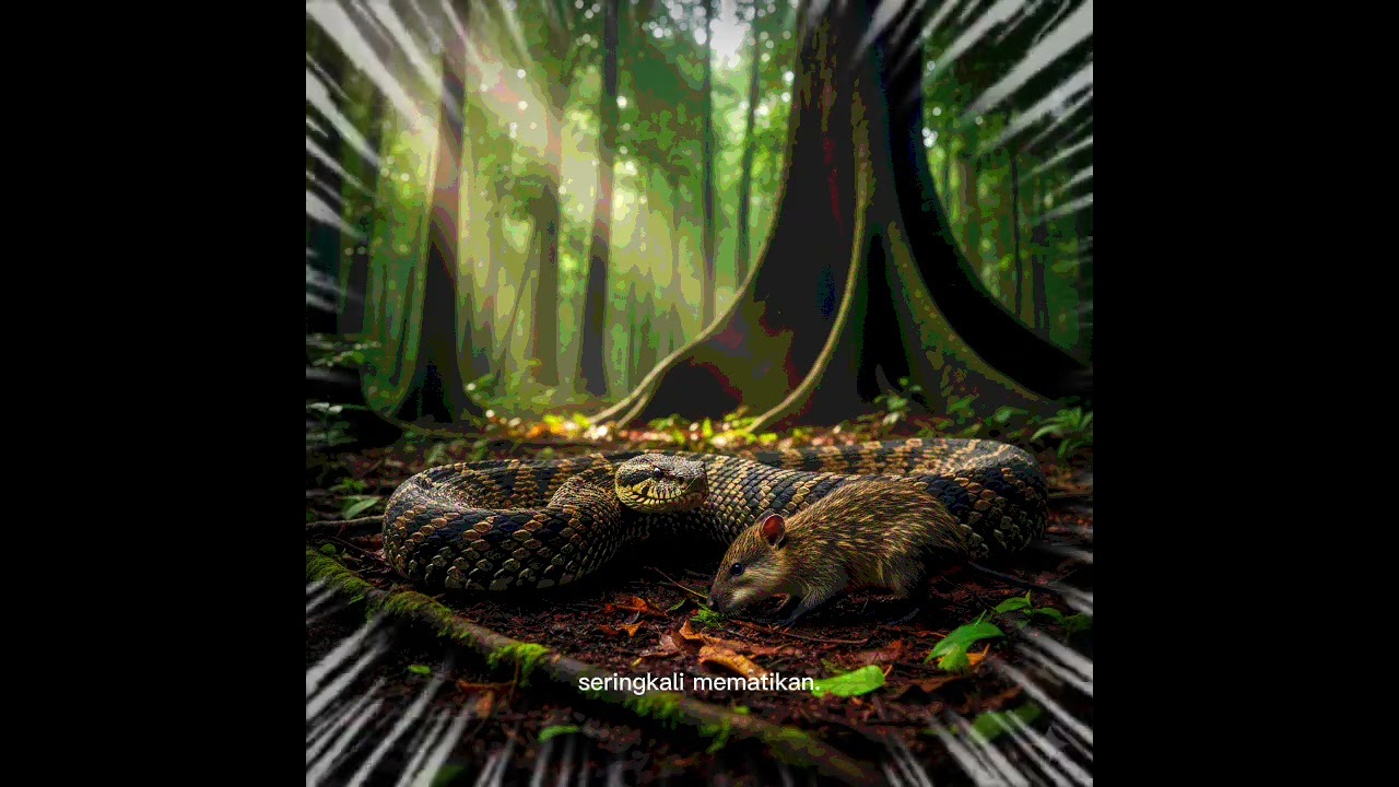 👻 ULAR BERBISA TERPANJANG DI AMERIKA! - Bushmaster (Lachesis muta) 