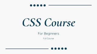 CSS Full Course for Beginners