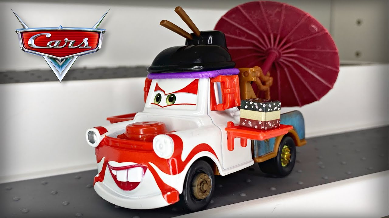 Cars 2 Collector Sumo Wrestler, Mater And Lightning McQueen Vehicle 3-Pack
