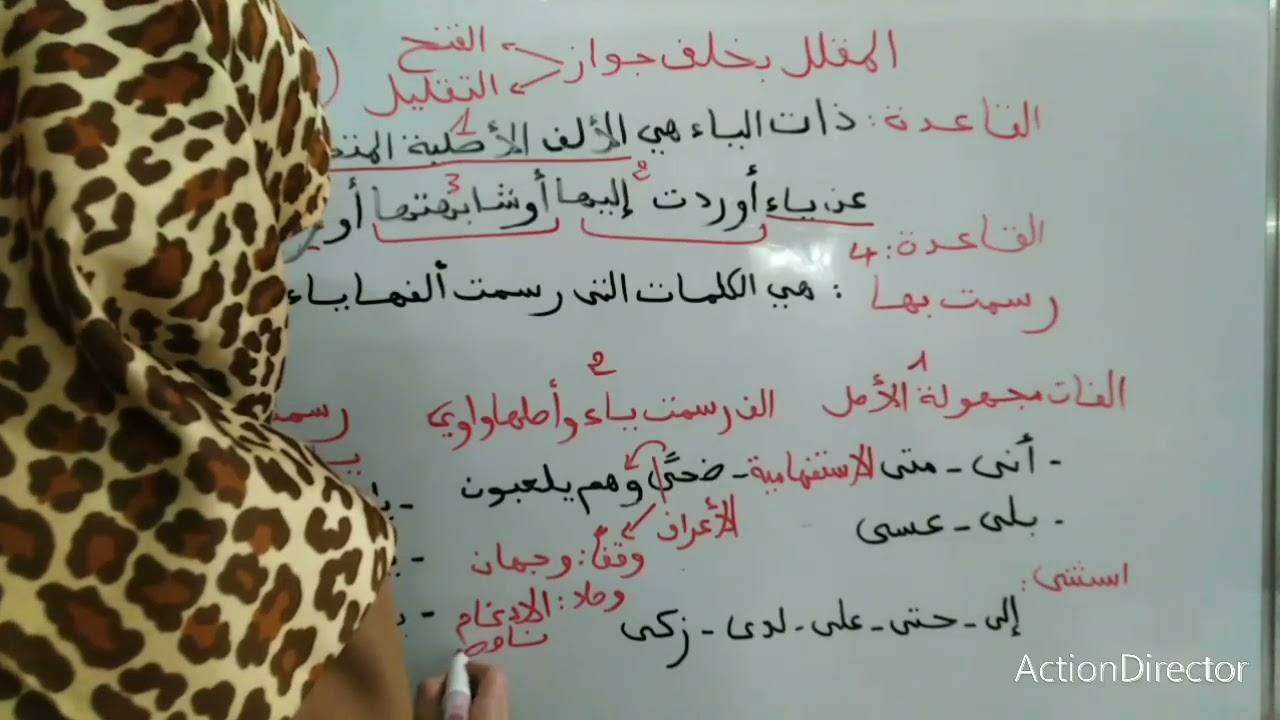 التقليل بخلف القاعدة 4(رسمت بها)اي ما رسم بالياء في مرسوم المصحف