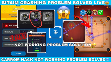 BITAIM CRASHING PROBLEM SOLUTION ✅ | SNAKE ENGINE NOT WORKING 😨 | HOW TO USE HACK IN CARROM POOL 🆓 |