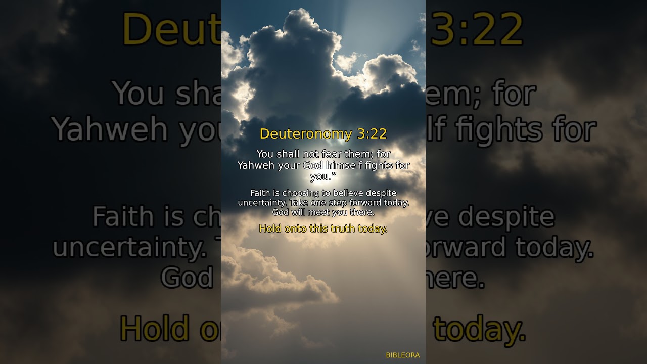 ✝️ POWERFUL SCRIPTURE: Strengthen Your Faith | Deuteronomy 3:22 #shortsyoutube