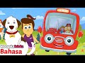 Roda di Bus Merah 🚌🎶 Sajak Anak-Anak | HooplaKidz Bahasa Indonesia