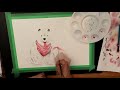 White Terrier Dog Watercolor Time Lapse