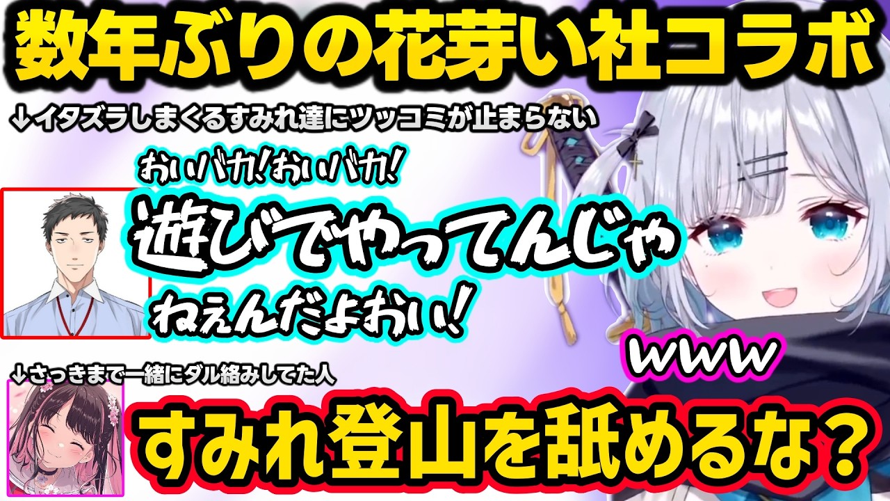 社築に怪物認定されるすみれ、同級生の女の子っぽい距離感になる花芽姉妹などイタズラやダル絡みにツッコミが止まらなくなる社築ｗｗ【花芽すみれ/花芽なずな/社築/花芽い社/Mondo/ぶいすぽ/にじさんじ】
