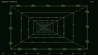 [4K UHD] 🛸 Sci-Fi Corridor Grid HUD Animation 10 Hour Screensaver Live Wallpaper