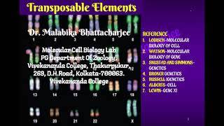 CC12 Transposable Genetic Elements Lecture 1