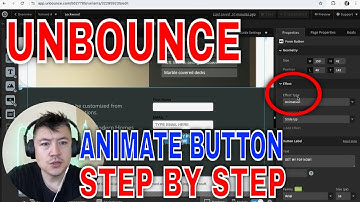 ✅  How To Animate Unbounce Landing Page Button 🔴