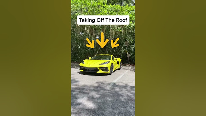 Taking the roof off in the Corvette Stingray Coupe #shorts