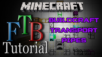 Minecraft Feed the Beast Tutorial - Buildcraft Transport Pipes / Facades