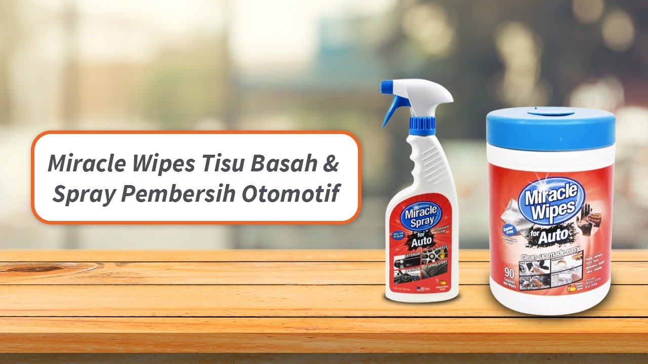 Miracle Wipes Tisu Basah Pembersih Otomotif 90 Pcs