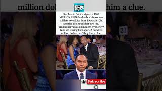 Stephen A.'s hot take backfires. #StephenASmith #ESPN #RelationshipGoals #shorts