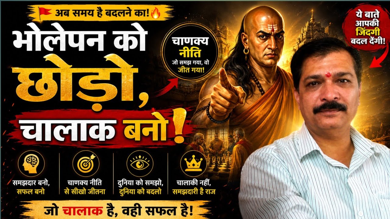 🙏💥भोलेपन को छोड़ो, चालाक बनो | जिंदगी बदल जाएगी  Chanakya Ni