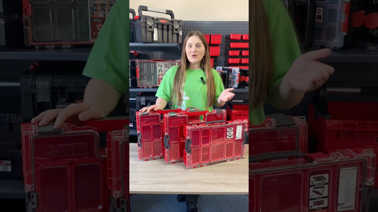 🔴 Органайзери для дрібних деталей SYSTEM PRO Organizer 100/200/300 Red, QBRICK