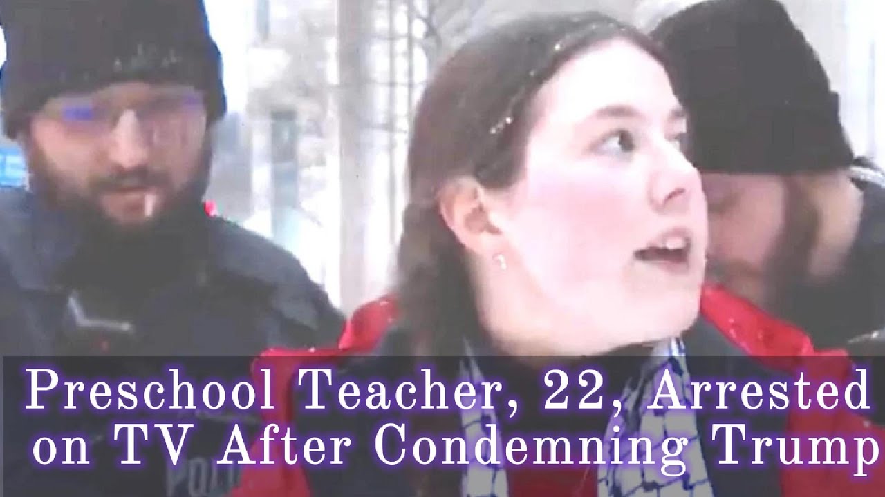 22-летнюю воспитательницу детского сада арестовали в прямом эфире после того, как она осудила Тра...