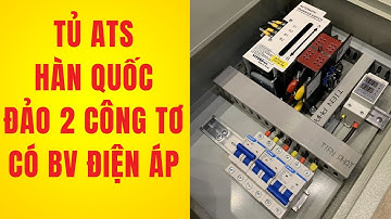 Tủ ats luân phiên 2 công tơ hàn quốc + bảo vệ điện áp  Tu Dien DITICO